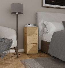 4-Szafka Nocna YORK Stolik Nocny Półka 2 Szuflady Do Sypialni DĄB ARTISAN-4