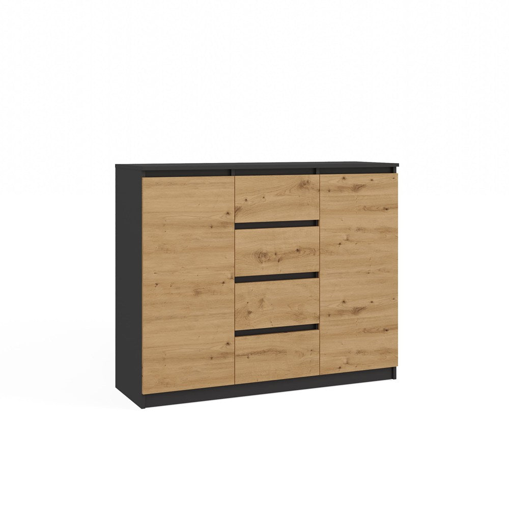 1-Komoda Malwa 2D4S 120 ANTRACYT DĄB ARTISAN-1