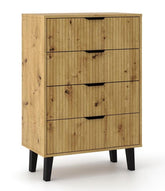 1-Komoda Scandi 4S SLIM DĄB ARTISAN-1