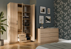 3-Szafa Romana 120 z Lustrem DĄB SONOMA-3