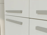 Bathroom Cabinet NEL 1K DD Column Shelf with Laundry Basket OAK ARTISAN / WHITE