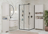 Hanging Bathroom Cabinet Shelf NINA W1D CASHMERE Column 1 Door 3 Shelves