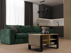 4-Ława Modern 4P SLIM DĄB ARTISAN CZARNY-4