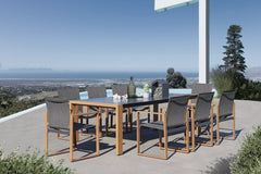 3-Zestaw Mebli Ogrodowych Jadalnianych DUISBURG dla 8 Osób Stół i 8 Foteli ANTRACYT / BRĄZOWY-3