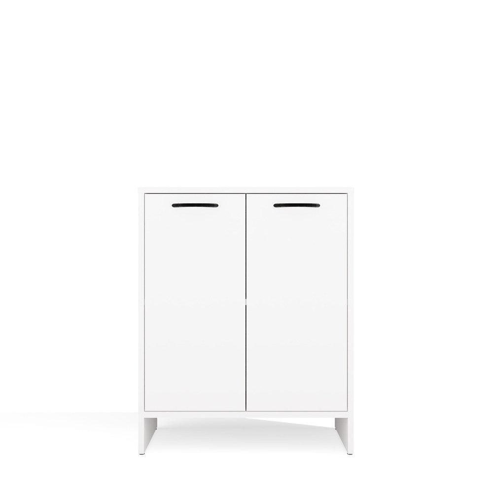 9-Szafka Łazienkowa NINA 2DUM BIAŁY 2 Drzwi Półki Regał Pod Umywalkę-9