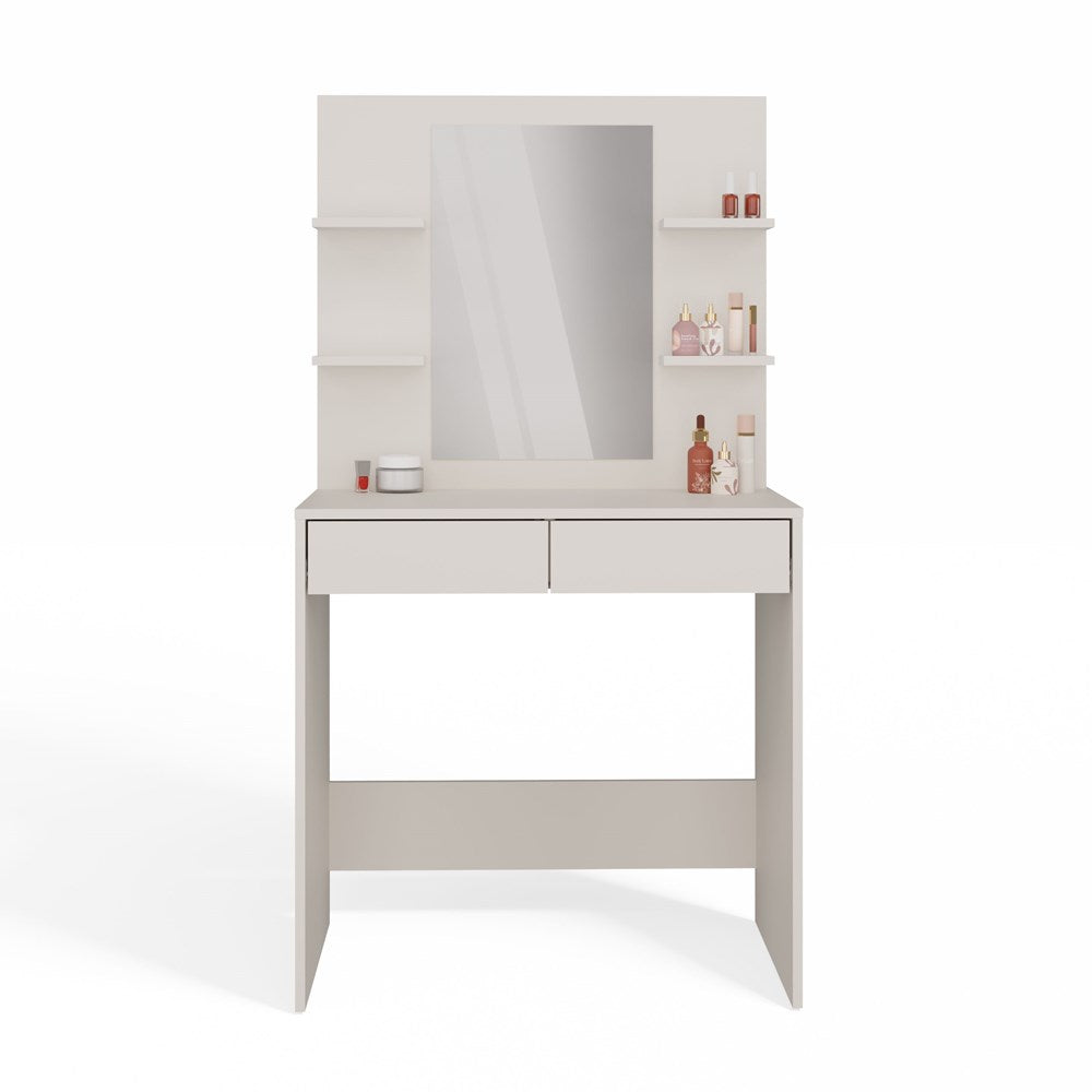 8-Toaletka Kosmetyczna z Lustrem Do Makijażu MARINA 4P + Biurko 2S KASZMIR-8