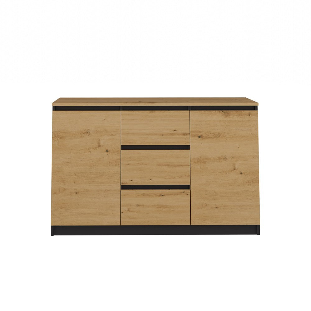 5-Komoda Malwa 2D3S/BA ANTRACYT DĄB ARTISAN-5