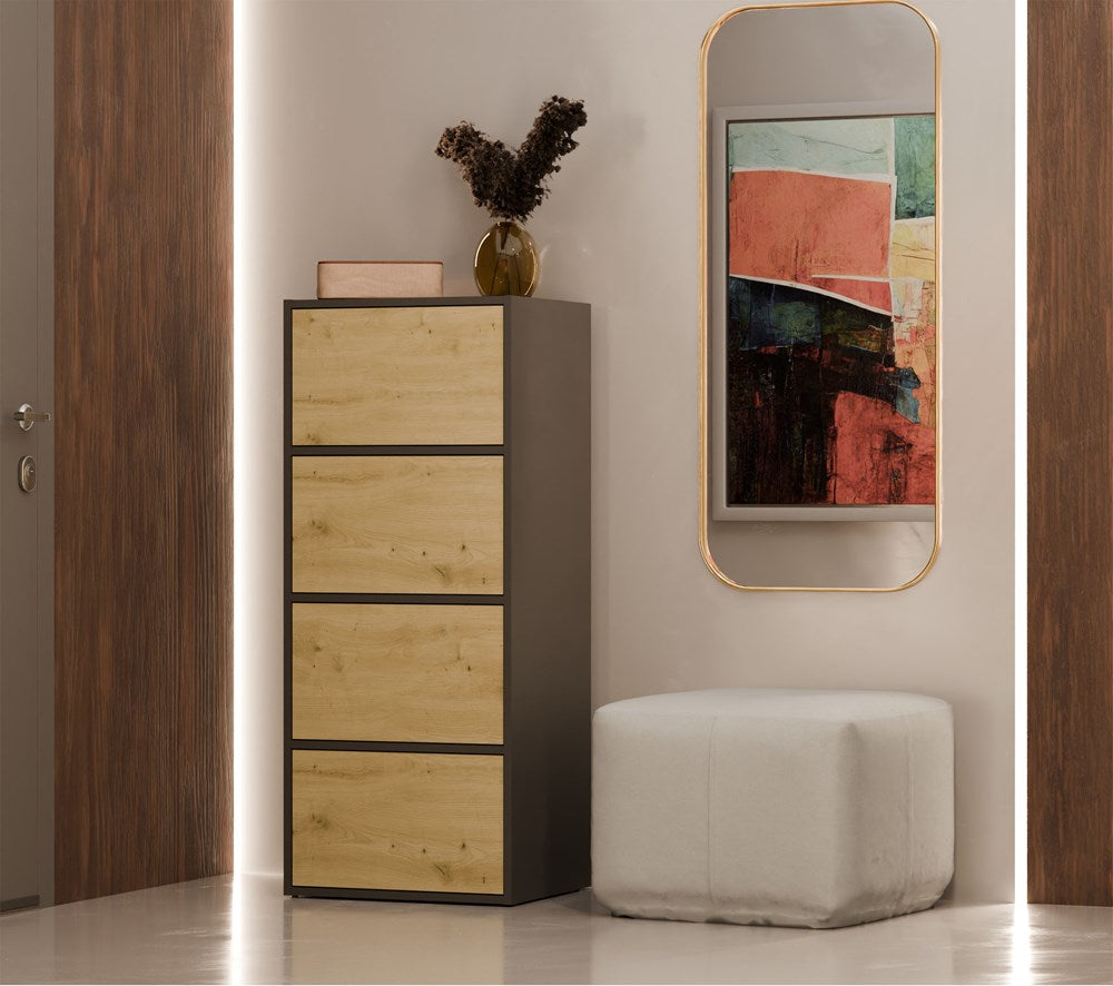 2-Komoda ALMA ANTRACYT DĄB ARTISAN-2