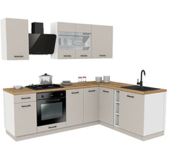 1-MEBLE KUCHENNE ZESTAW VARIO Z1 240x180CM KASZMIR BLAT DĄB EVOKE BEZ AGD-1