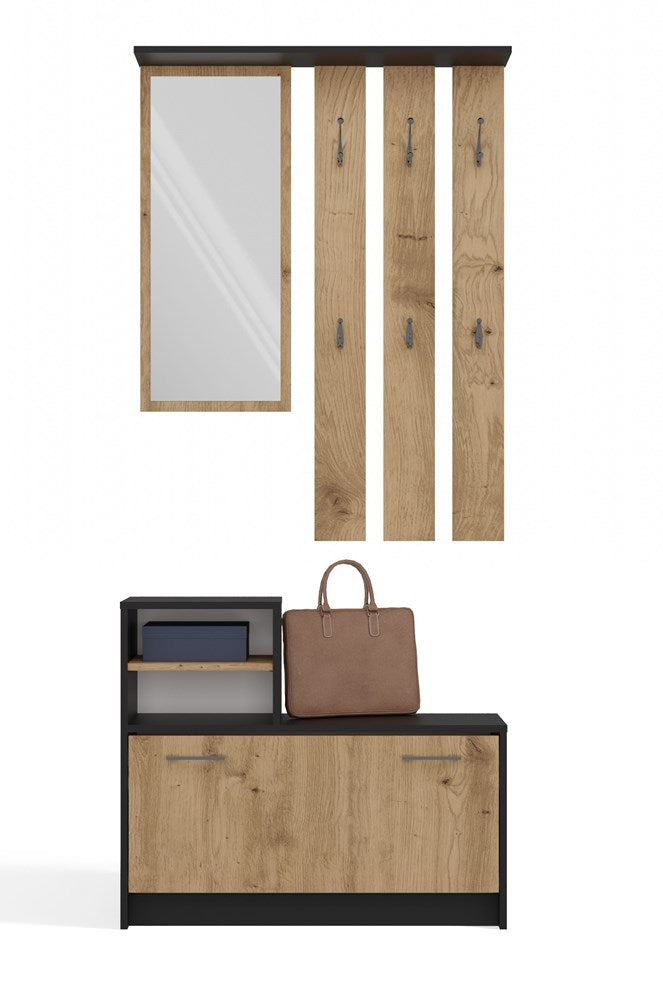 7-Garderoba VERA ANTRACYT DĄB ARTISAN-7