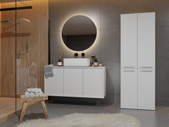 4-Słupek łazienkowy Nel 2K/DD BIAŁY-4