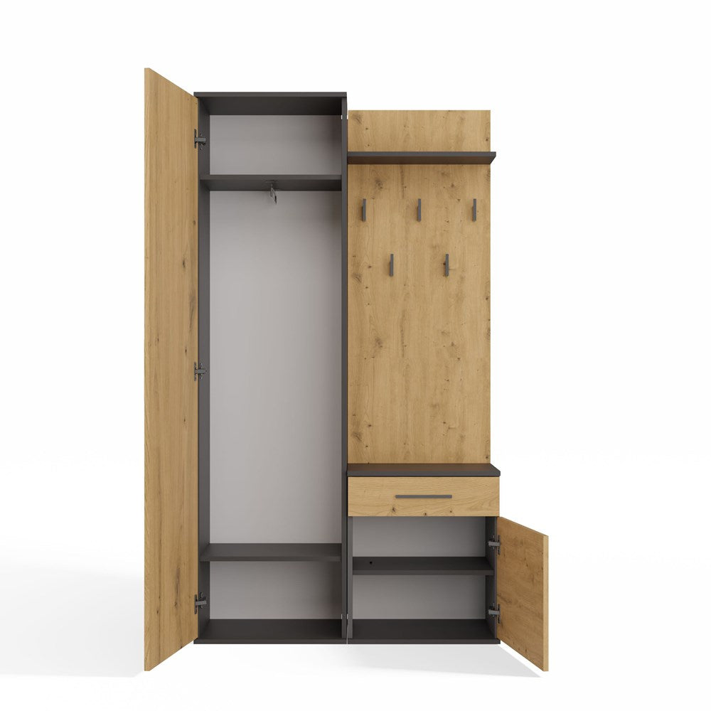 9-Garderoba DUO ANTRACYT ARTISAN-9