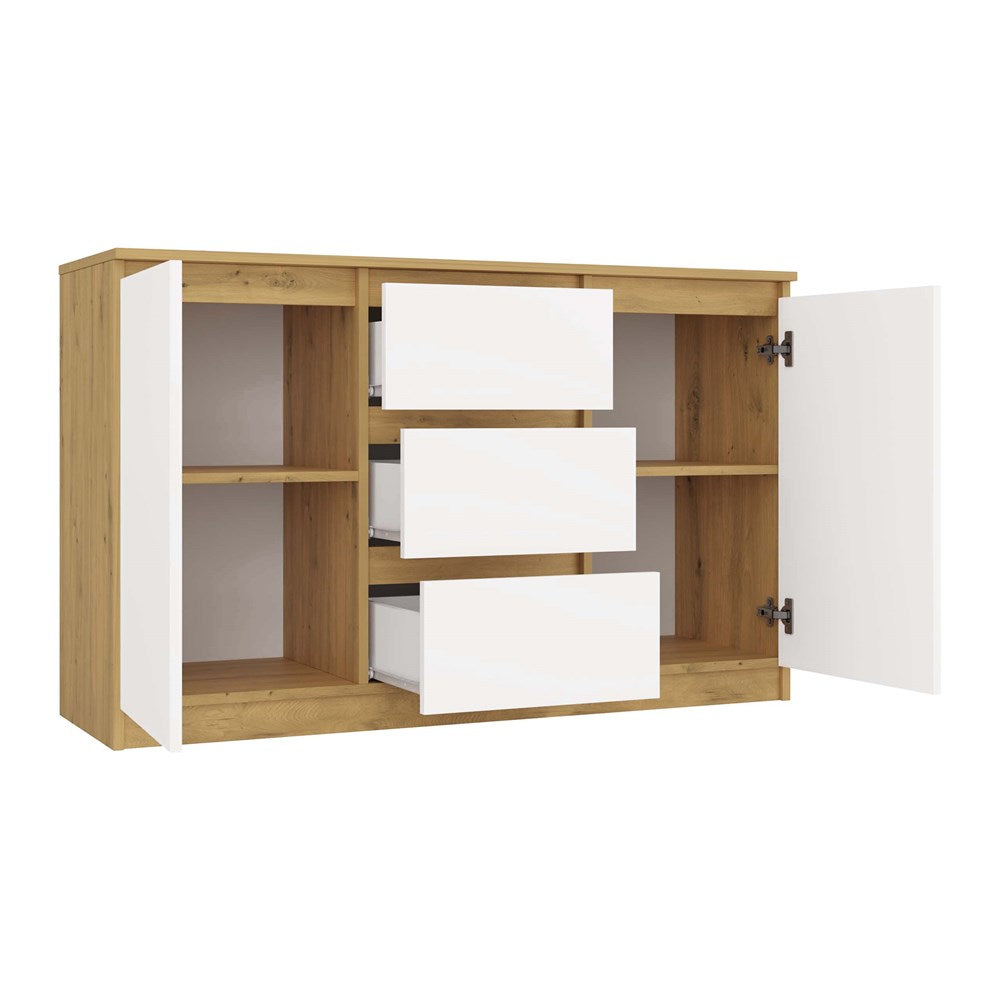 12-Komoda Malwa 2D3S DĄB ARTISAN BIEL-12