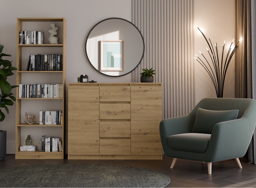 5-Komoda Malwa 2D4S 120 DĄB ARTISAN-5