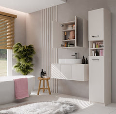 4-Szafka Łazienkowa Wisząca Z Lustrem Nad Umywalkę POLA 2DL 2 Drzwi KASZMIR-4