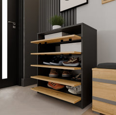 3-Szafka na obuwie ALEX ANTRACYT ARTISAN Do Przedpokoju-3