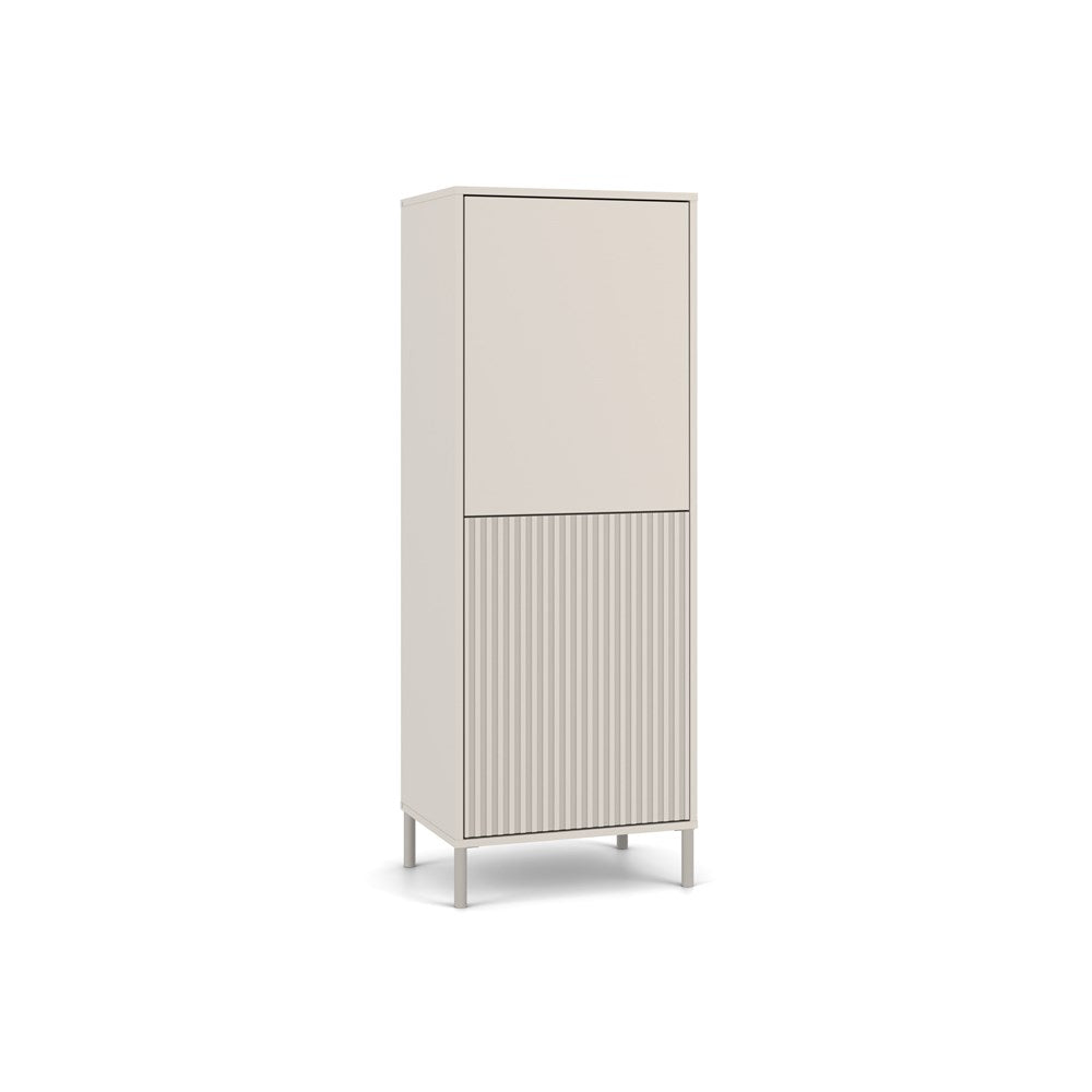 9-Witryna KAMARO 2DK SLIM/GŁADKI KASZMIR Lamele Front Ryflowany + Klasyczny-9