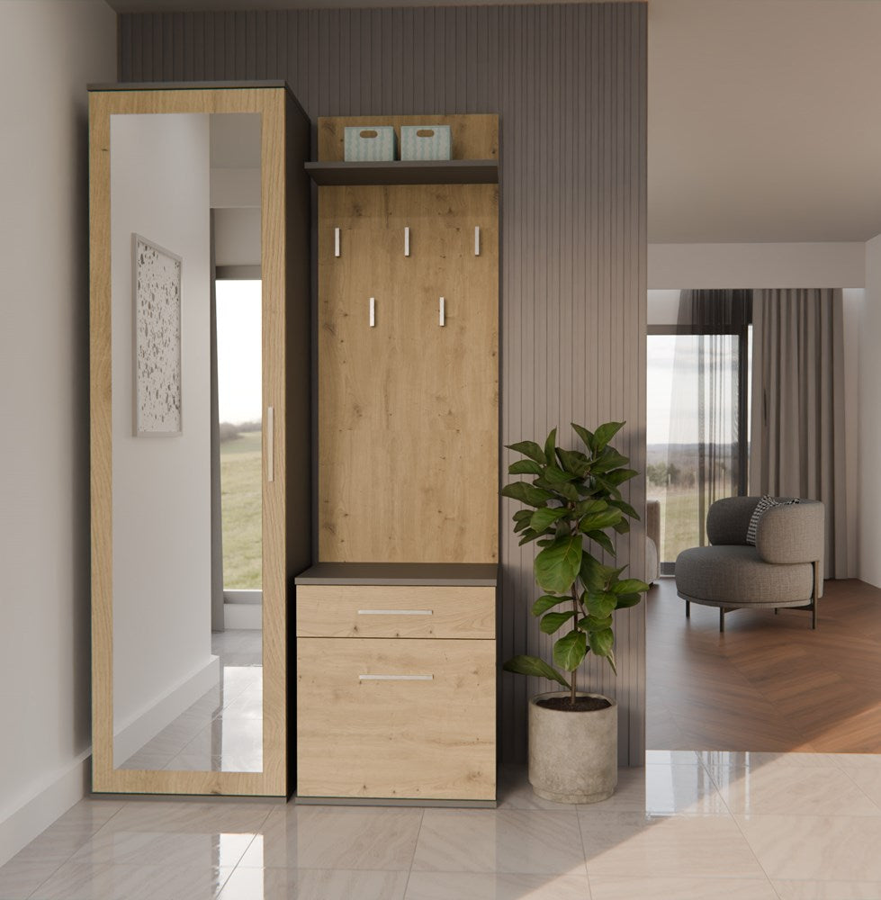 4-Garderoba DUO ANTRACYT ARTISAN-4