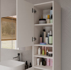 3-Szafka Łazienkowa Słupek 32 cm MARBELA 1.0 Regał Słupek 2 Drzwi KASZMIR BEŻ-3