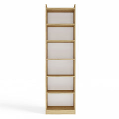 ESTANTERÍA RIMINI 50 cm 7 estantes para libros y carpetas para oficina ROBLE ARTISAN