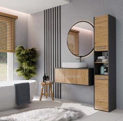 2-Słupek łazienkowy Sara S30 ANTRACYT DĄB ARTISAN-2
