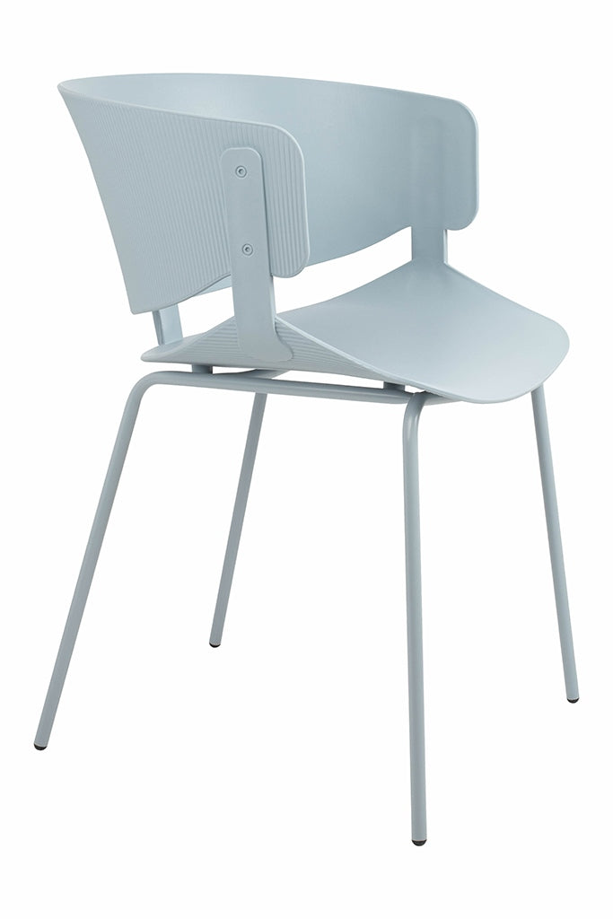 GARRET chair light gray - polypropylene, metal