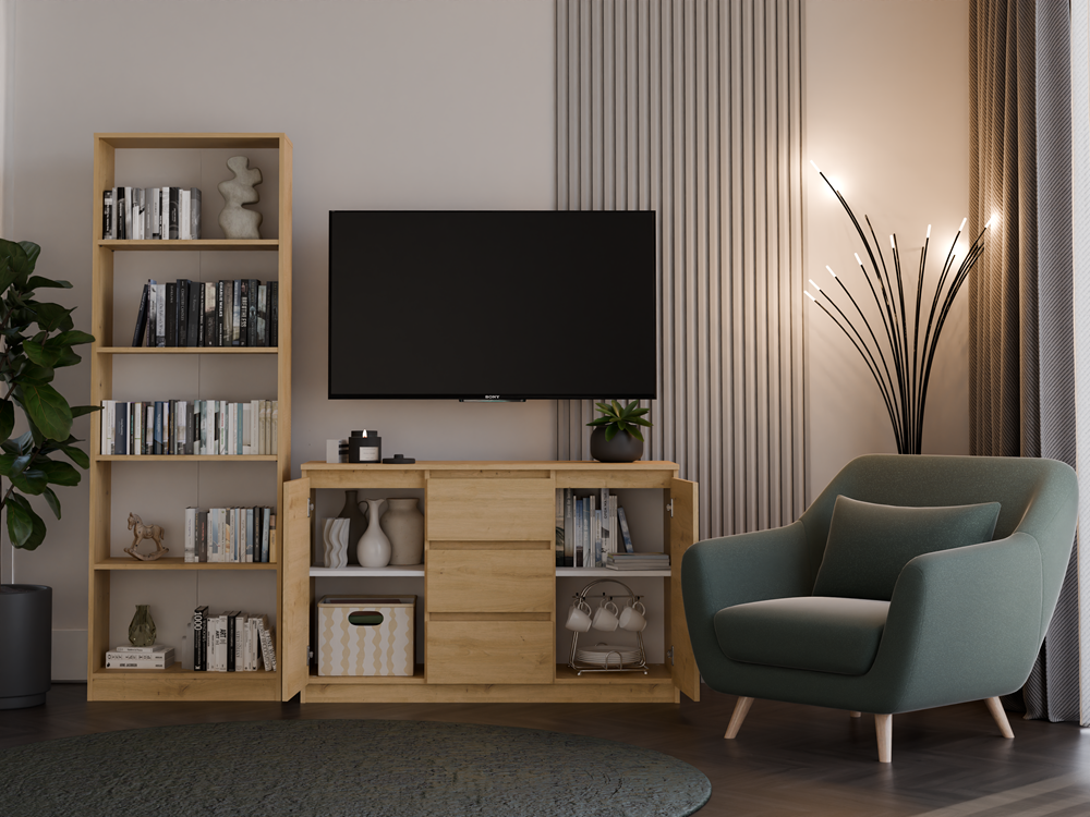 3-Komoda Malwa 2D3S DĄB ARTISAN-3