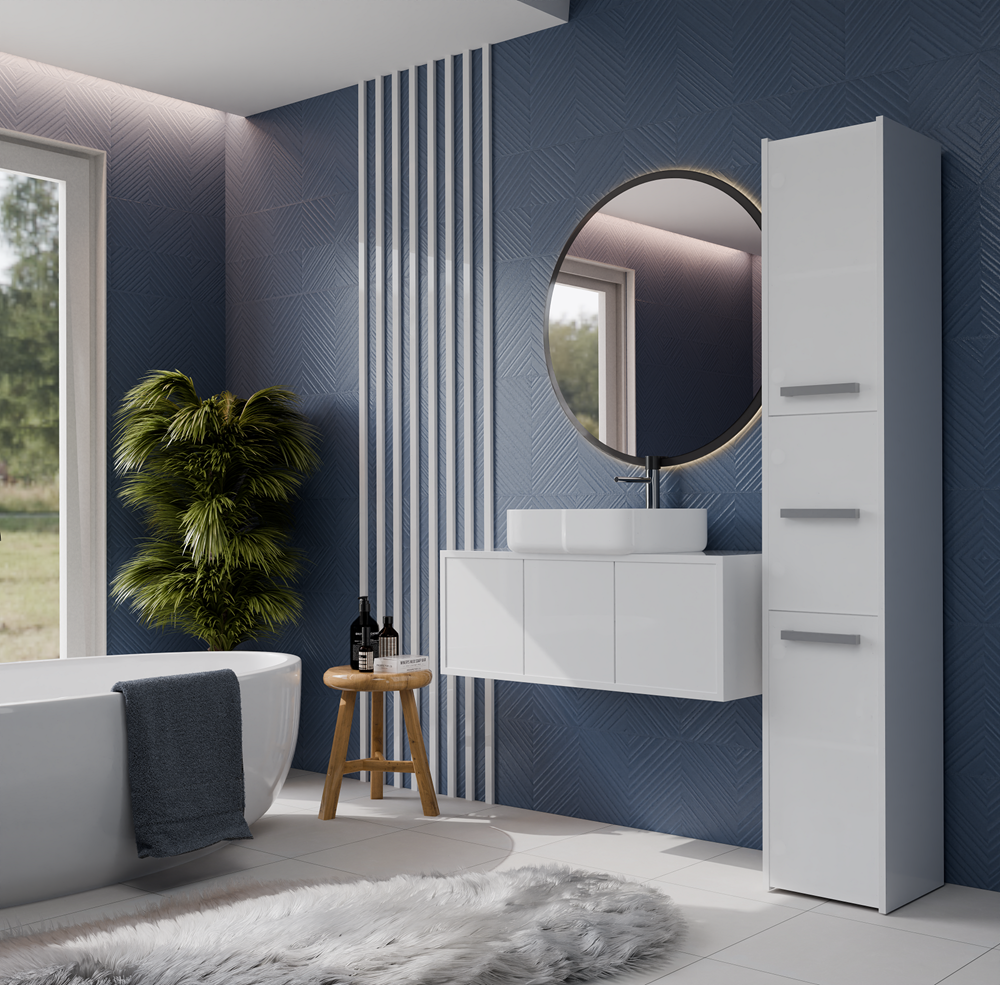 3-Słupek łazienkowy Sara S33 BIAŁY-3