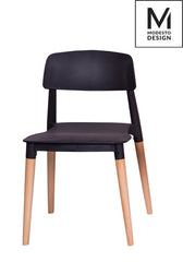 MODESTO ECCO chair black - polypropylene, beech base