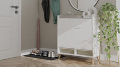 4-Komoda COLIN Szafka 2 Drzwi 1 Szuflada Z Nóżkami BIAŁY-4