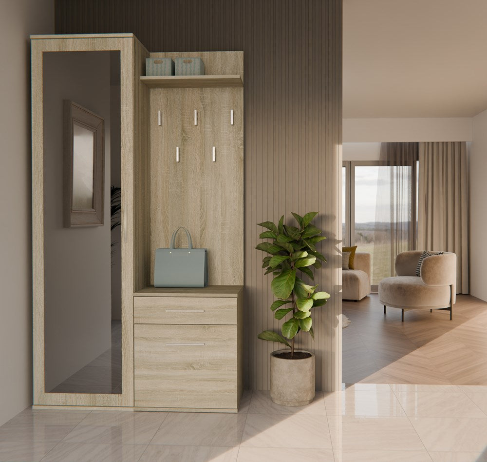 4-Garderoba DUO DĄB SONOMA-4