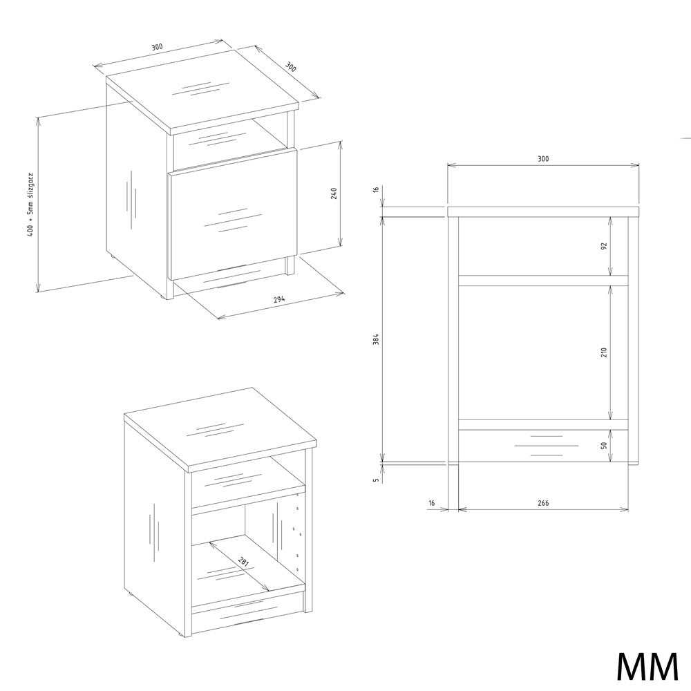5-Szafka nocna GALAX 30/1D BIEL-ARTISAN-5