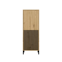 2-Witryna KAMARO 2DK SLIM/GŁADKI DĄB ARTISAN Lamele Front Ryflowany + Klasyczny-2