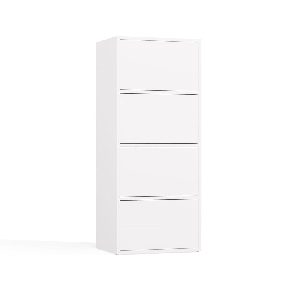 12-Komoda ALMA BIAŁA Szafka 4 Drzwi 4 Półki-12