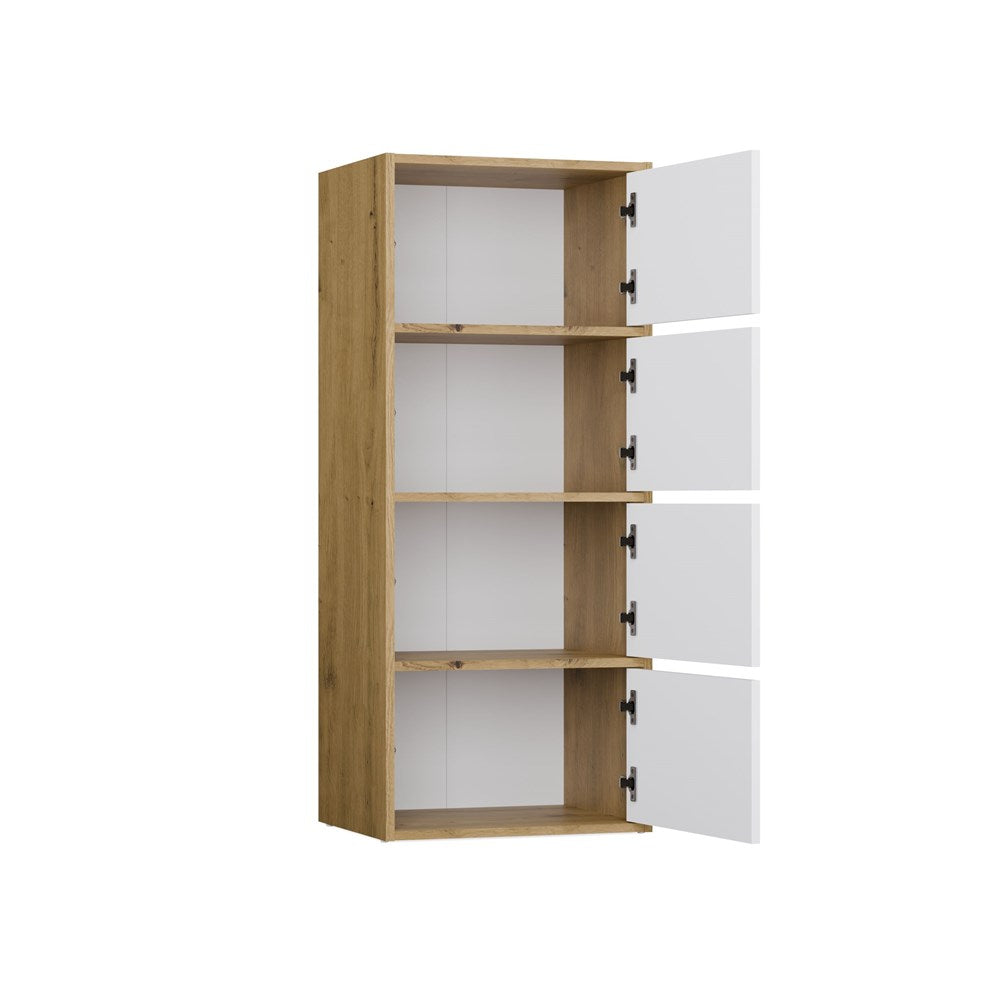 8-Komoda ALMA Front BIEL Korpus DĄB ARTISAN-8