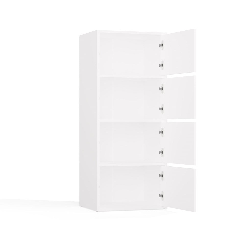 10-Komoda ALMA BIAŁA Szafka 4 Drzwi 4 Półki-10