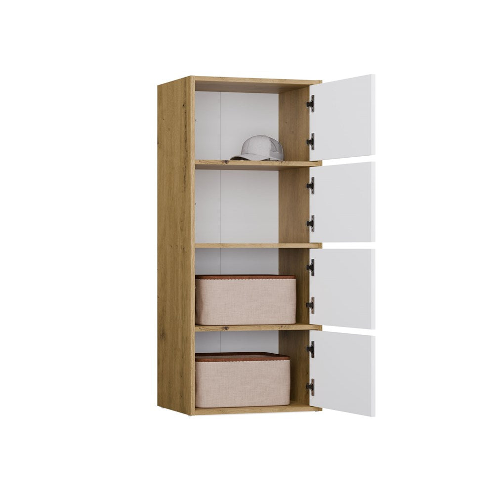 10-Komoda ALMA Front BIEL Korpus DĄB ARTISAN-10