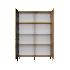 KAMARO 2DD SLIM/SMOOTH ARTISAN OAK Display Cabinet Ribbed Front + Classic