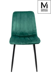 MODESTO LARA chair green - velvet, metal