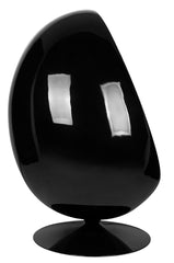 Fotel OVALIA BLACK niebieski - włókno     szklane, metal