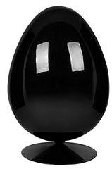 Fotel OVALIA BLACK czarny - włókno        szklane, metal