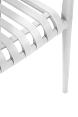 MODESTO STRIPS ARM chair white
