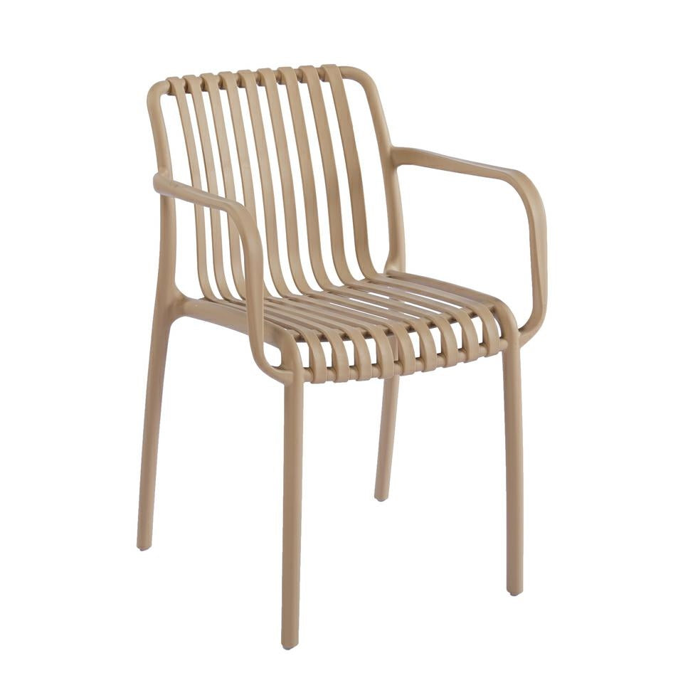 STRIPS ARM UV chair, beige
