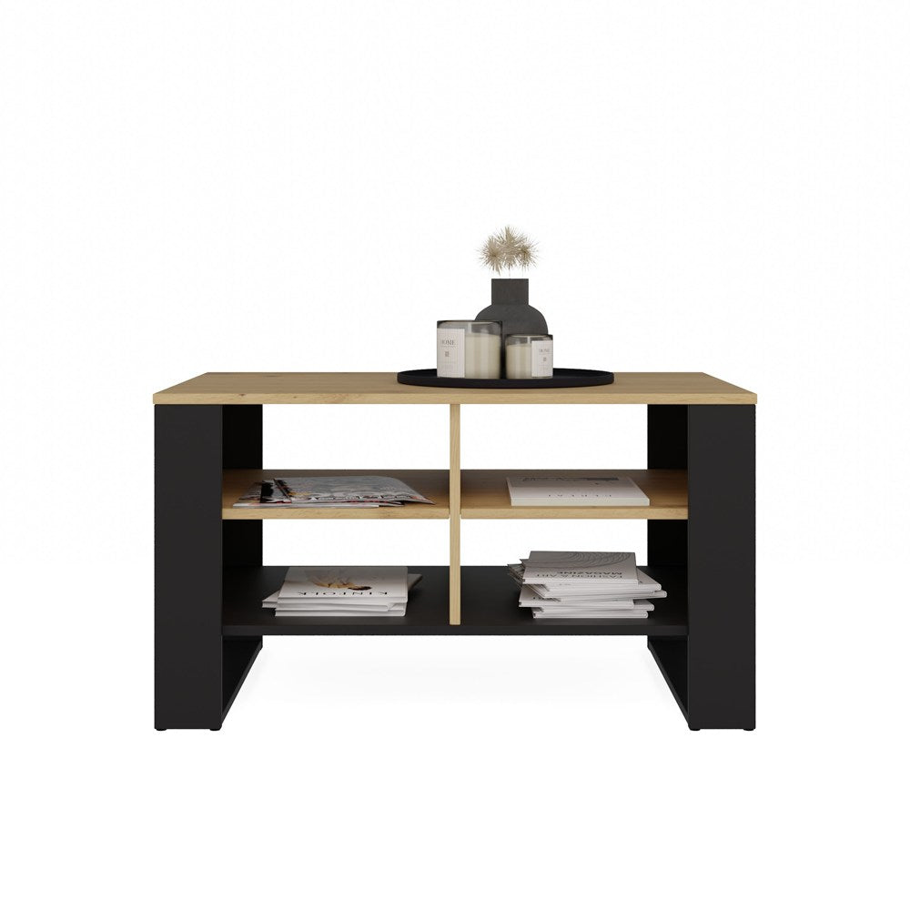 3-Stolik Modern 4P DĄB ARTISAN CZARNY-3