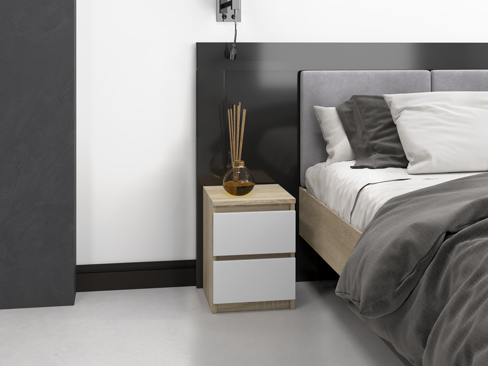 3-Szafka nocna Malwa M2 BIAŁY SONOMA-3