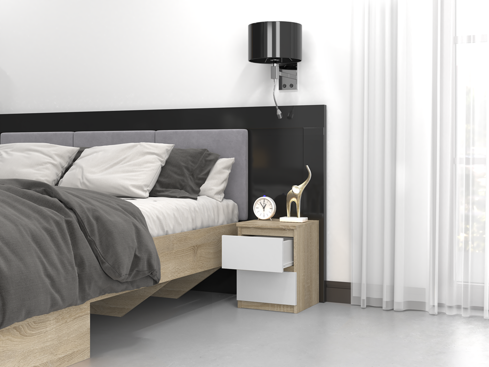 5-Szafka nocna Malwa M2 BIAŁY SONOMA-5