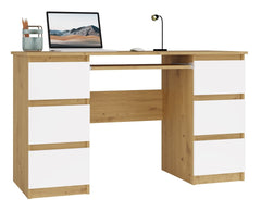 1-Biurko Kuba KUBA DĄB ARTISAN BIEL-1