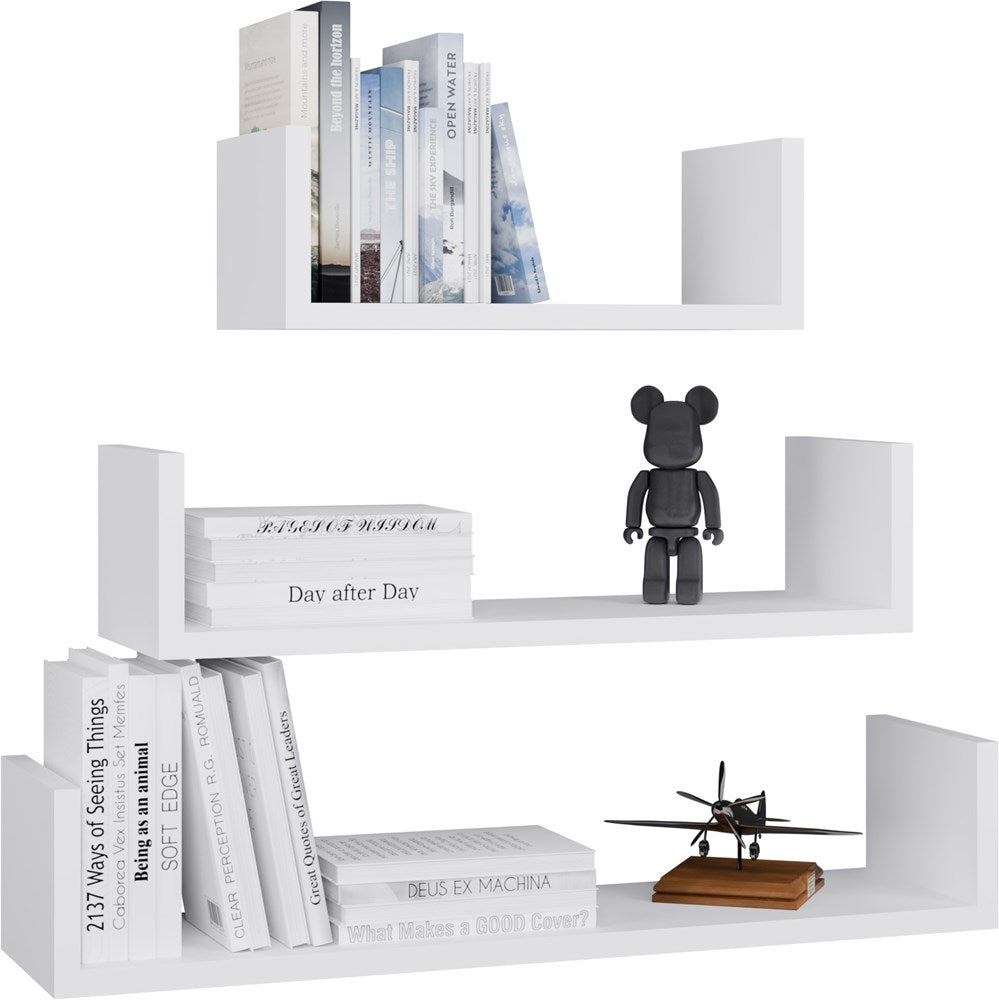 1-Regał Ścienny Wiszący MOBI 3P BIAŁY-1