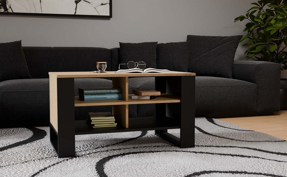5-Stolik Modern 4P DĄB ARTISAN CZARNY-5