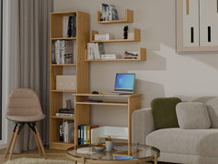 2-Półka Wisząca MOBI 3P Komplet 3x – Nowoczesne Półki Ścienne DĄB ARTISAN-2